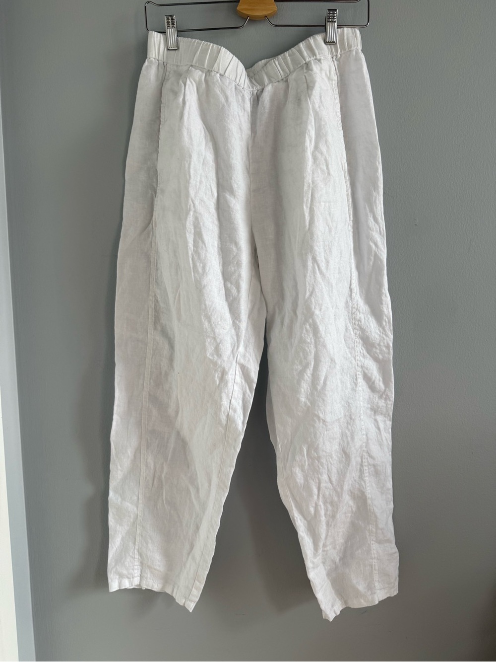 Eileen Fisher Organic Linen Pleated Lantern Pant